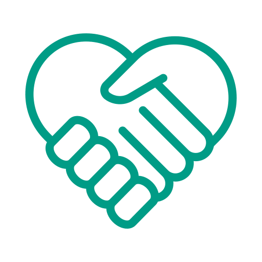 Iconographie d'un poignet de main illustrant la collaboration entre les gens